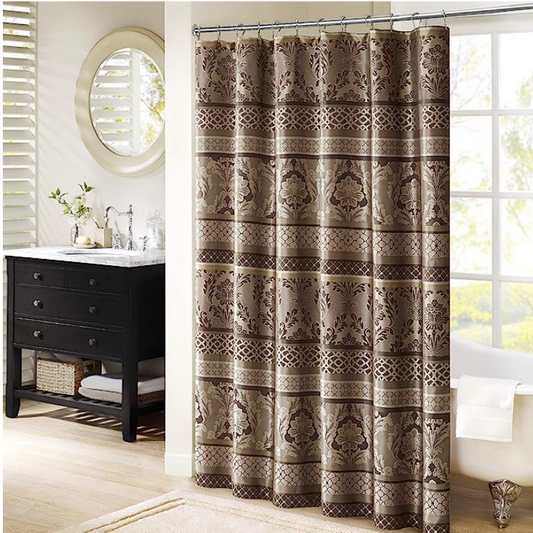 Madison Park Bellagio Taupe Shower Curtain (Beige)