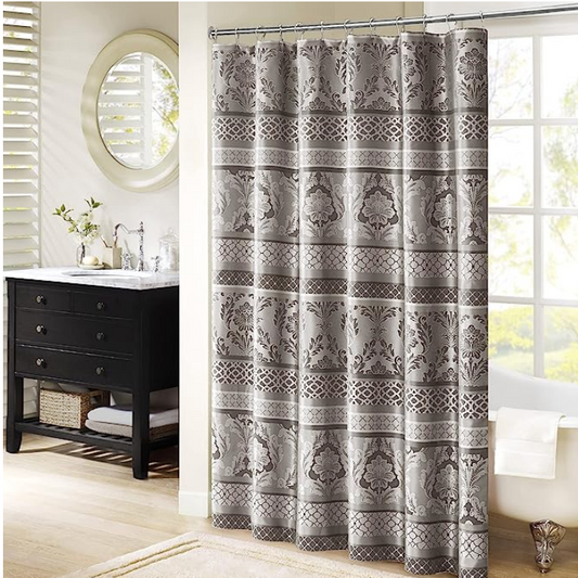 Madison Park Bellagio Shower Curtain (Grey)