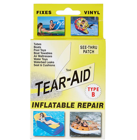 TEAR-AID Inflatable Repair Kit, Type B Clear Patch Kit