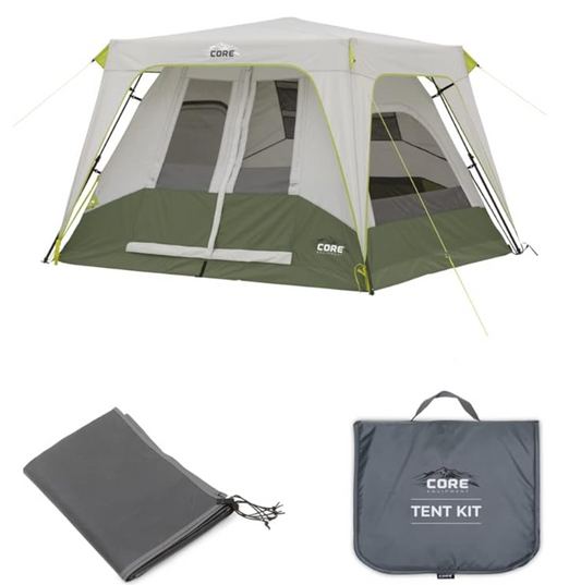 CORE 4 Person Instant Cabin Tent Bundle