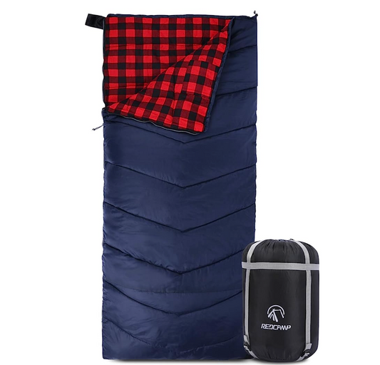 REDCAMP Cotton Flannel Sleeping Bag for Adults