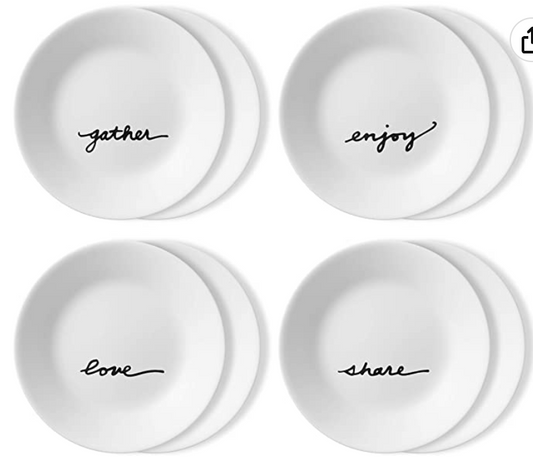 Corelle Vitrelle 8-Piece Appetizer Plates Set