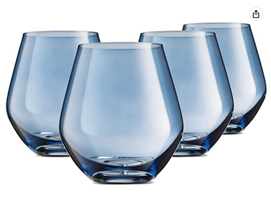 Godinger Wine Glasses, Stemless Wine Glasses