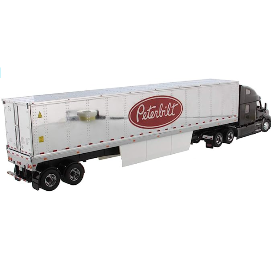 1:50 Peterbilt 579 UltraLoft Day Cab SBFA with 53' Chromed Refer 71071