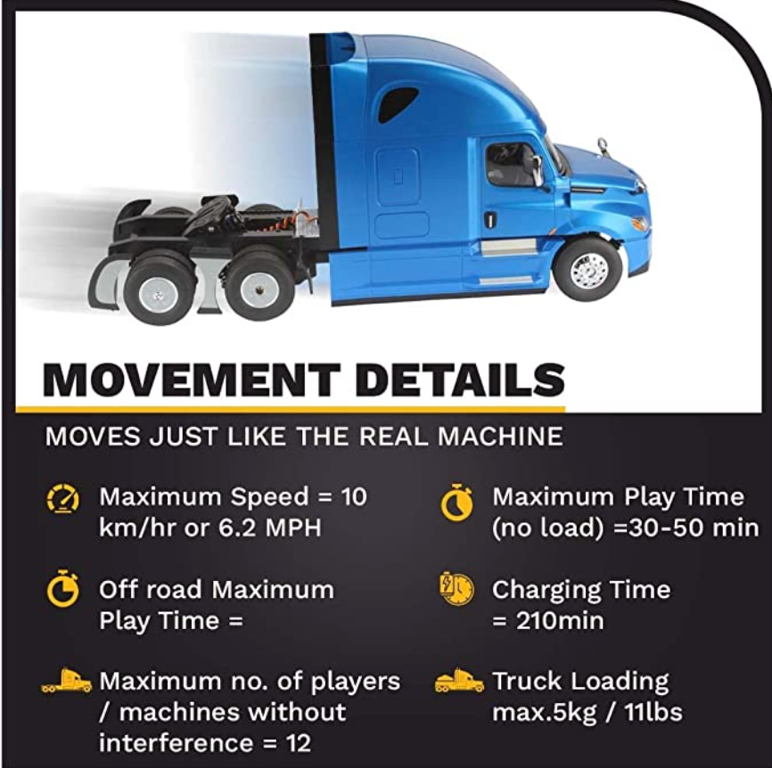 DM Truch Freightliner Cascadia Truck 1:16 Scale Model  RC Semi Truck Diecast Model 27006