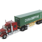 DM International Lonestar Sleeper Cab w/ Trailer & 40' Shipping Container 1:50 71045