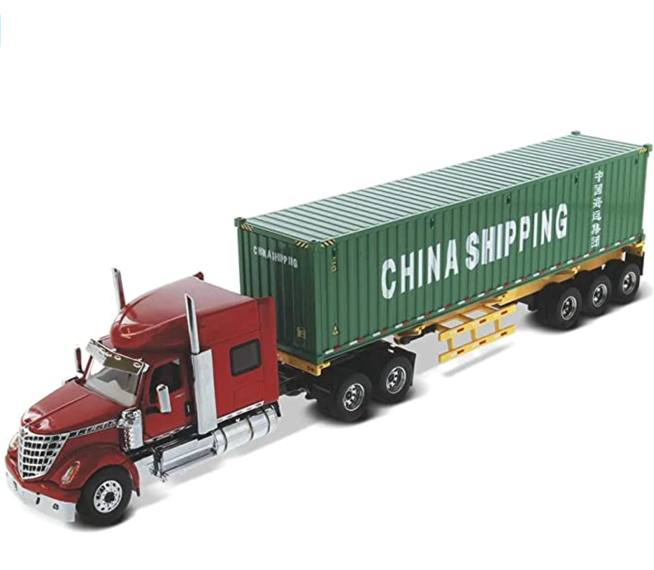 DM International Lonestar Sleeper Cab w/ Trailer & 40' Shipping Container 1:50 71045