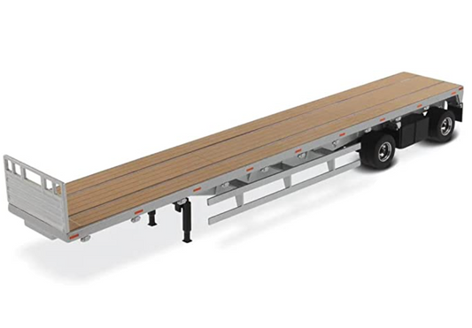 53' Flat Bed Trailer Silver by Diecast Masters 91023