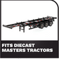 40' Skeleton Trailer Black by Diecast Masters 91024