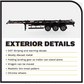 40' Skeleton Trailer Black by Diecast Masters 91024