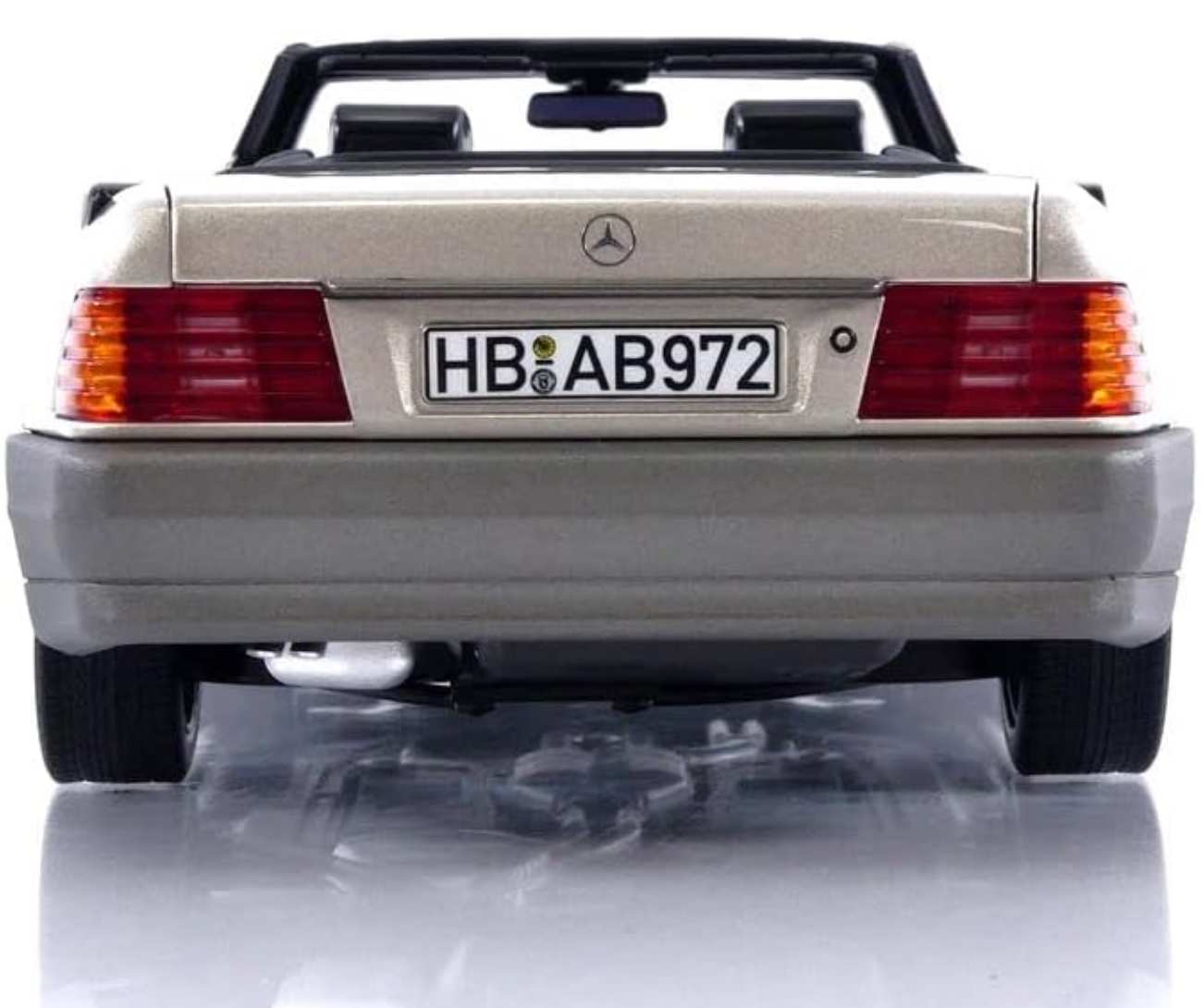 1989 MB 500 SL Convertible Smoke Silver Metallic by Norev 183719