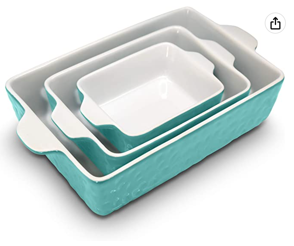 NutriChef 3Pcs. Nonstick Bakeware (Aqua)