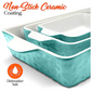 NutriChef 3Pcs. Nonstick Bakeware (Aqua)