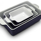 NutriChef 3Pcs. Nonstick Bakeware (Royal Blue)