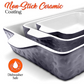 NutriChef 3Pcs. Nonstick Bakeware (Royal Blue)