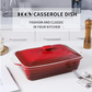 KOOV Ceramic Casserole Dish with Lid (Gradient Red)