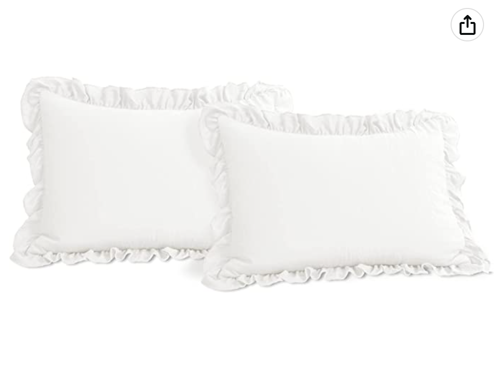 Lush Decor Reyna 3-Piece Ruffled Comforter Bedding Set