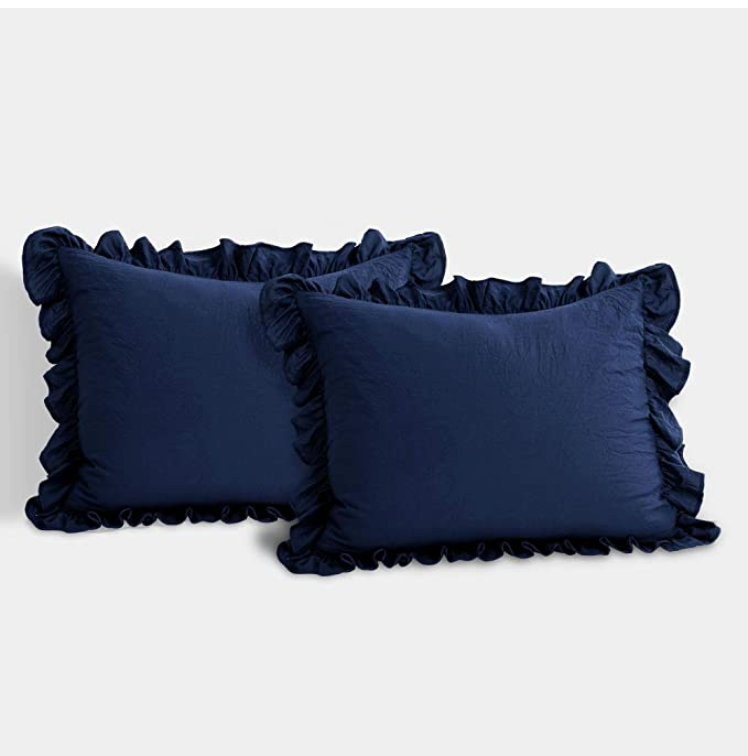 Lush Decor Reyna 3-Piece Ruffled Comforter Bedding Set