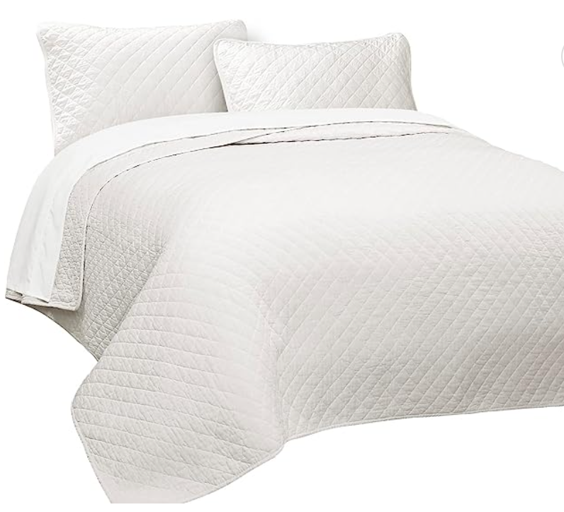 Lush Decor Ava Diamond Oversized 3 Piece Cotton Quilt Set