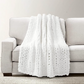 Lush Decor Hygge Ultra Soft Cozy Chenille Chunky Knit Throw Blanket