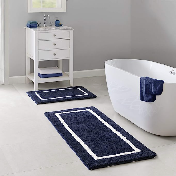 Madison Park Bittman Reversible Bathroom Rug