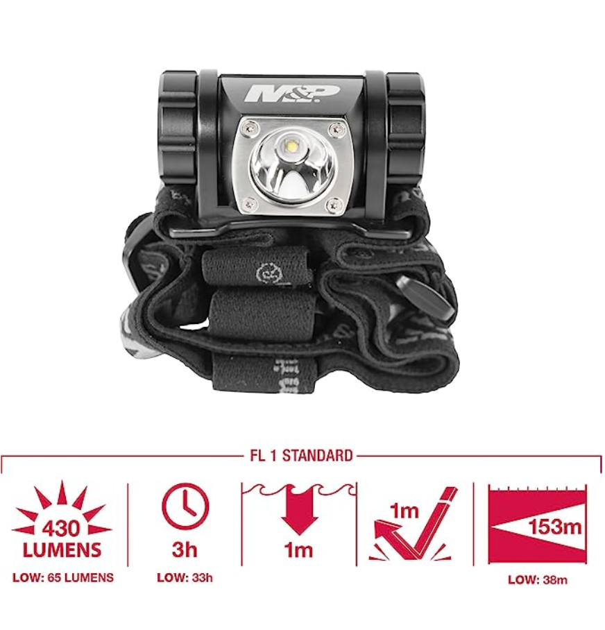 Smith & Wesson M&P Delta Force HL 3xAAA 430 Lumen Headlamp