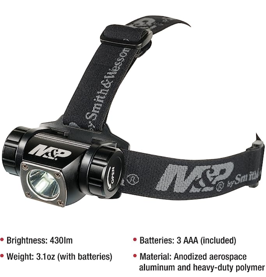 Smith & Wesson M&P Delta Force HL 3xAAA 430 Lumen Headlamp