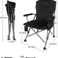 REDCAMP Oversized Folding Camping Chair for Adults (Black)