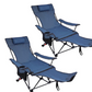 REDCAMP Camping Chair with Removable Footrest 2 Pack