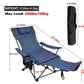 REDCAMP Camping Chair with Removable Footrest 2 Pack