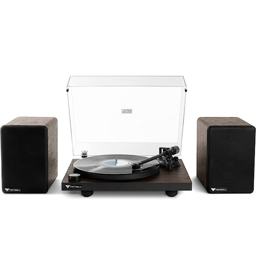 Victrola Premiere Turntable System - Includes T1 Vinyl Record Player & M1 Bookshelf Monitors