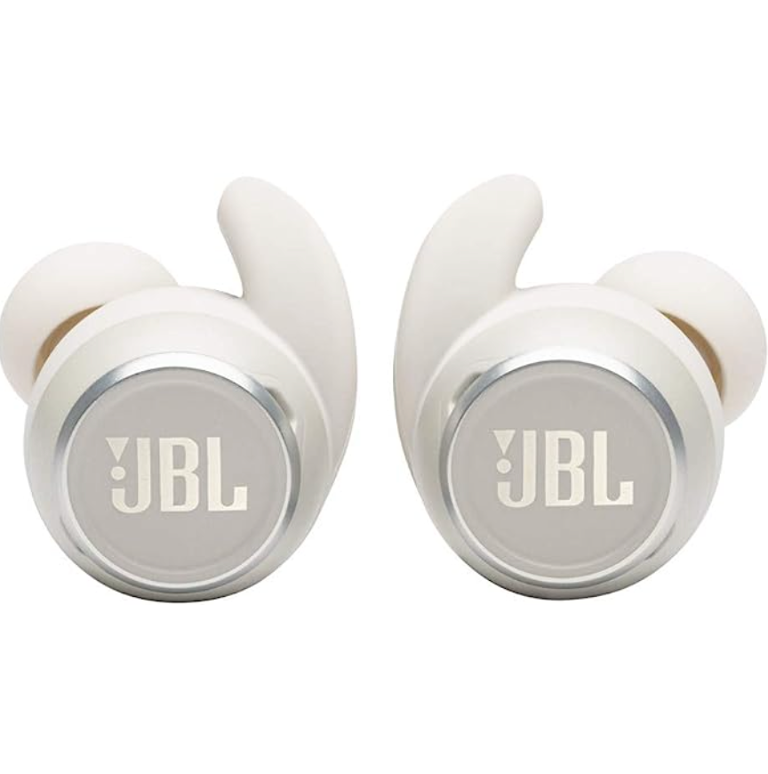 JBL Reflect Mini NC: True Wireless Noise Cancelling Sport Headphones - White