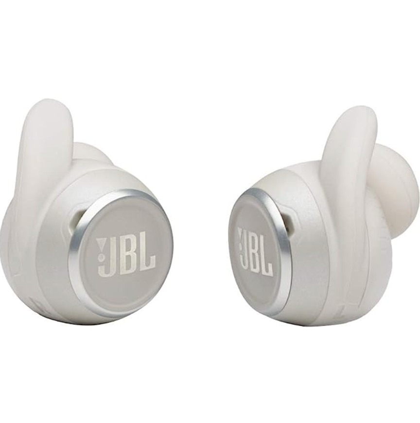 JBL Reflect Mini NC: True Wireless Noise Cancelling Sport Headphones - White