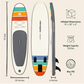 Retrospec Weekender Plus 10' Inflatable Stand Up Paddleboard