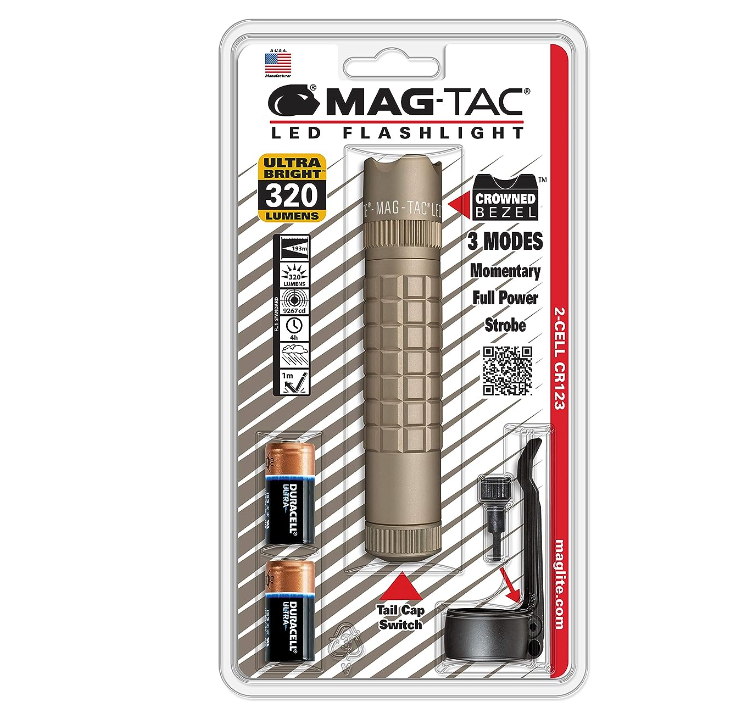 Maglite Mag-Tac LED 2-Cell CR123 Flashlight