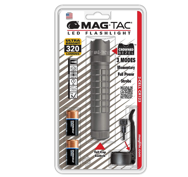 Maglite Mag-Tac LED 2-Cell CR123 Flashlight