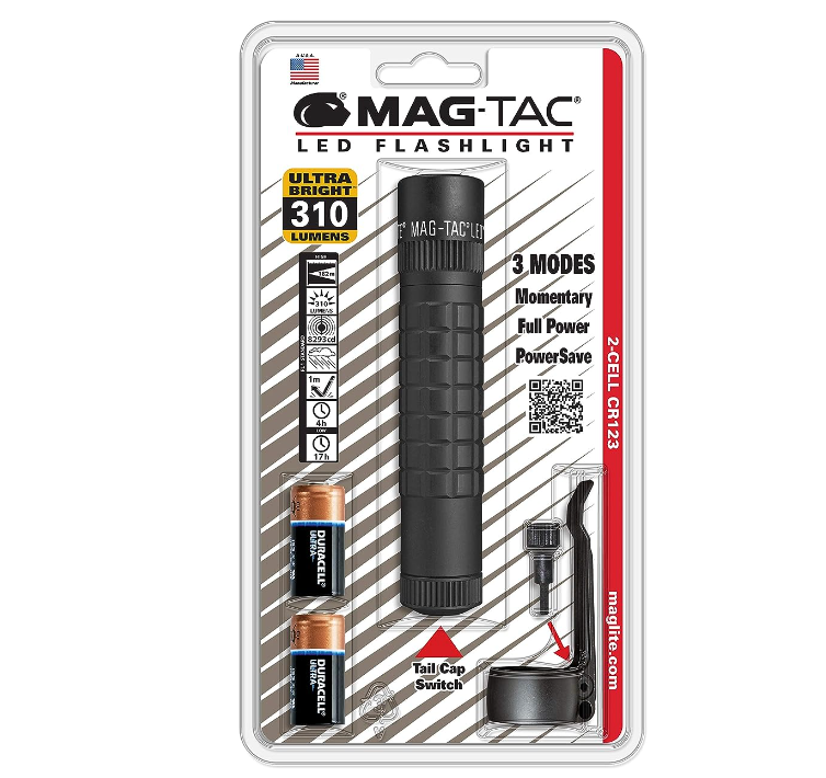 Maglite Mag-Tac LED 2-Cell CR123 Flashlight