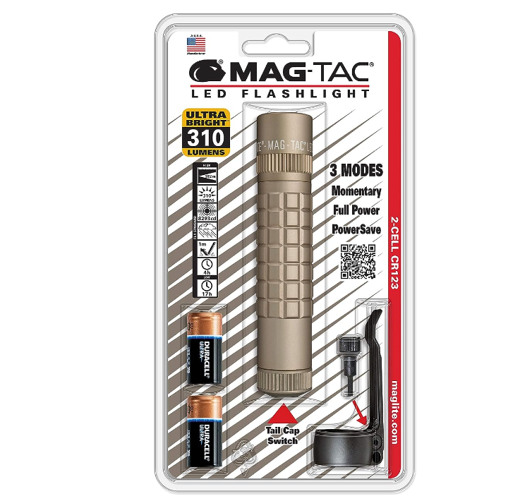 Maglite Mag-Tac LED 2-Cell CR123 Flashlight