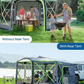 JOYTUTUS 2 in 1 Upgraded Gazebo 12x12 Ft Tent for SUV