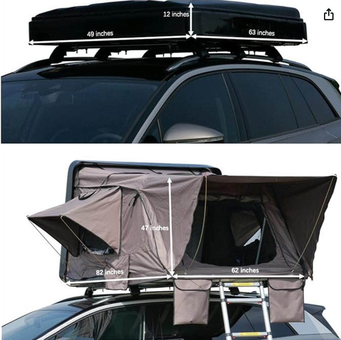 Campoint Hard Shell Pop Up Roof Tent