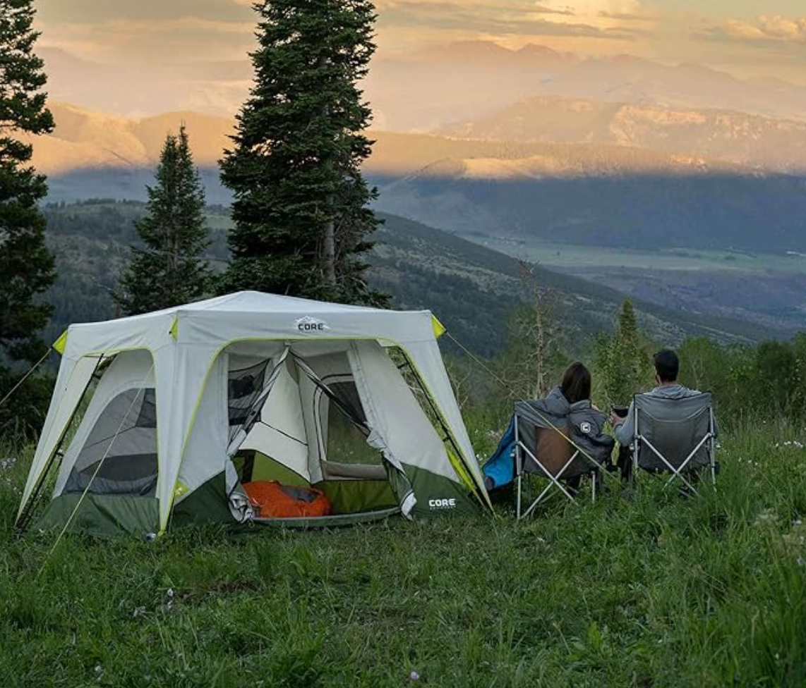 CORE 4 Person Instant Cabin Tent Bundle