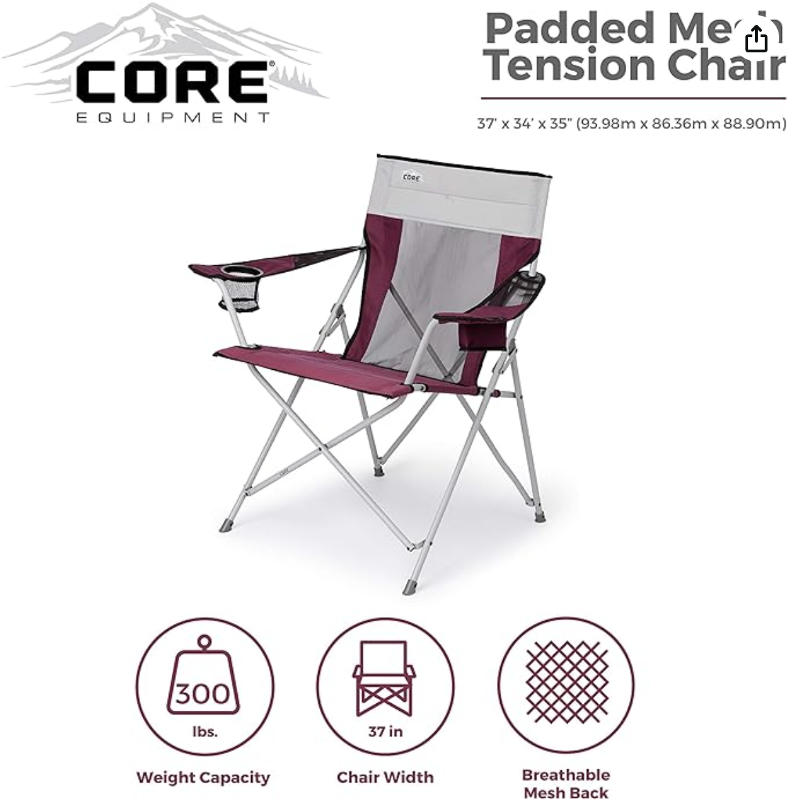 CORE Tension Chair with Carry Bag