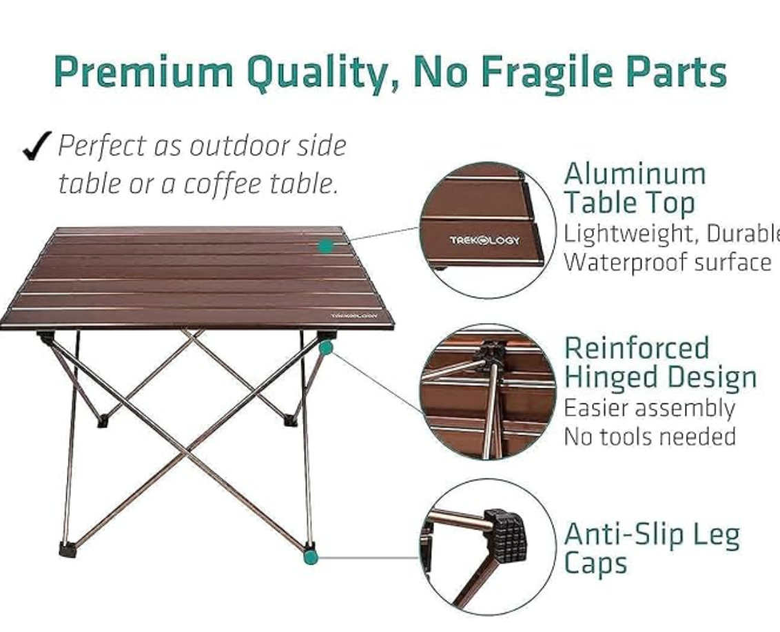 TREKOLOGY Outdoor Folding Table