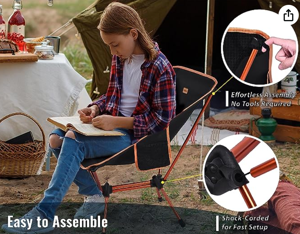 TREKOLOGY Portable Camping Chairs for Adult