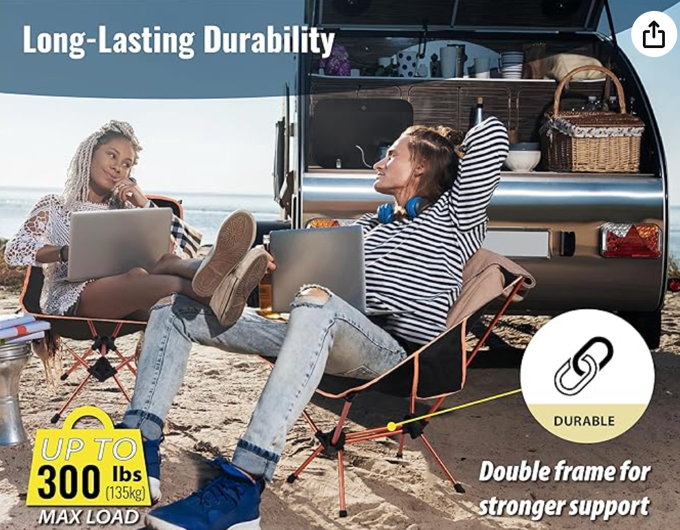 TREKOLOGY Portable Camping Chairs for Adult