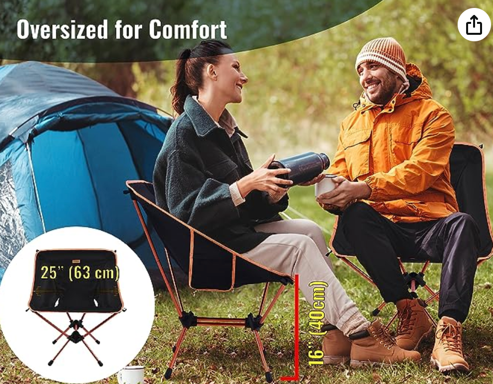 TREKOLOGY Portable Camping Chairs for Adult