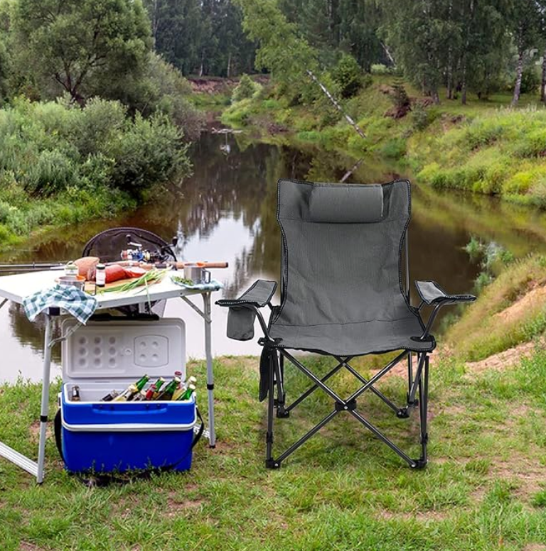 REDCAMP Camping Chair with Removable Footrest