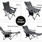 REDCAMP Camping Chair with Removable Footrest