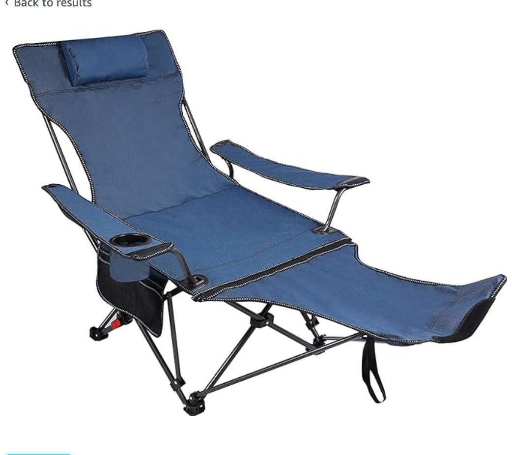 REDCAMP Camping Chair with Removable Footrest