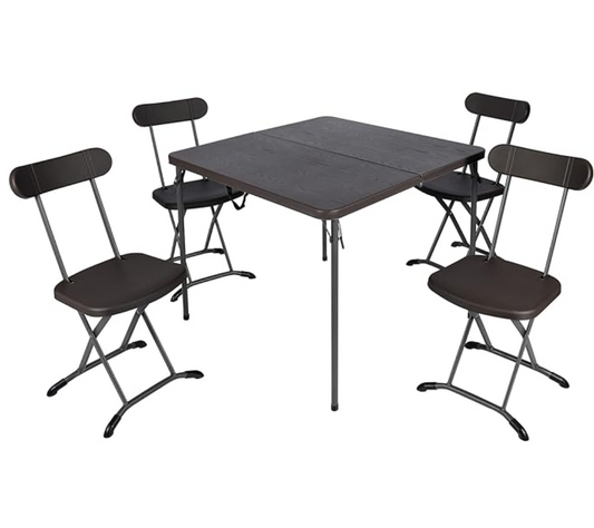 REDCAMP Camping Folding Card Table and Chair Set